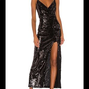 NBD Chrissy Gown in black